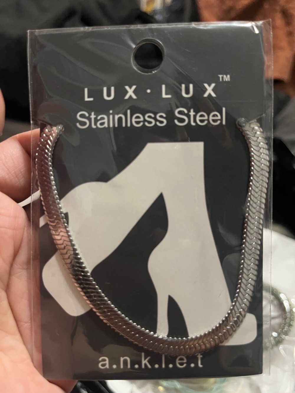 LUX LUX Stainless Steel Anklet in Two-Tone